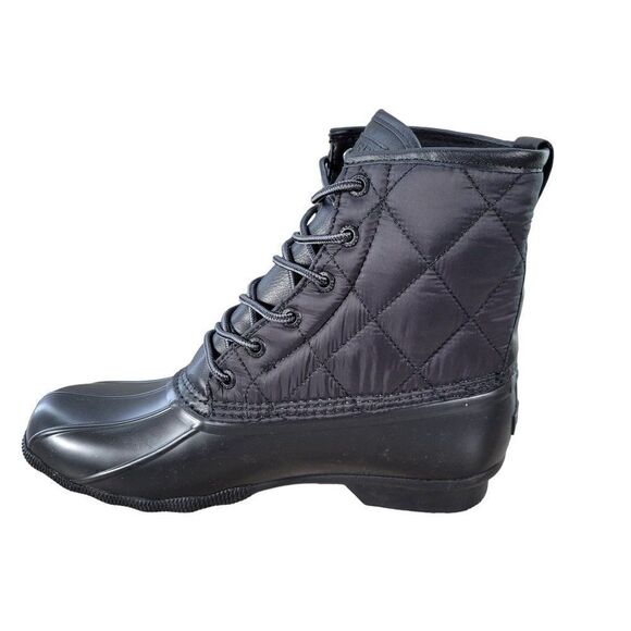 Sperry Black Saltwater Duck Boots Sz 8.5 - Picture 2 of 9
